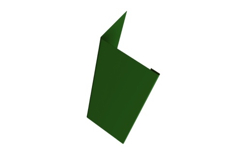 Нащельник (для калиток и ворот) 25х35 жалюзи Milan 0,5 Velur RAL 6020 хромовая зелень (L1,68)