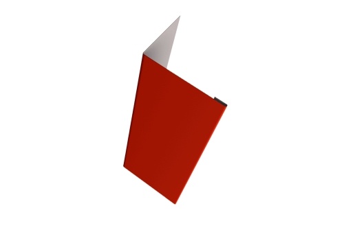 Нащельник (для калиток и ворот) 25х35 жалюзи Milan 0,45 PE с пленкой RAL 3011 коричнево-красный (L1,68)