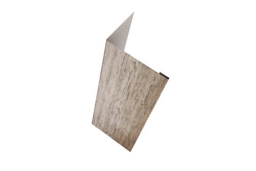 Нащельник (для калиток и ворот) 25х35 жалюзи Milan 0,45 Print Premium Silver wood (L1,68)