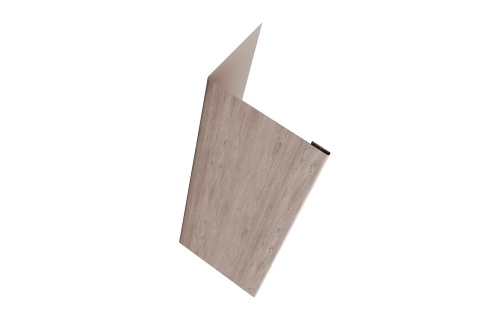 Нащельник (для калиток и ворот) 25х35 жалюзи Milan 0,45 Print Elite White wood (L1,68)