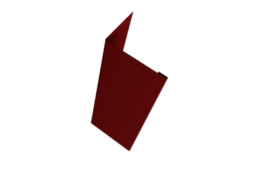 Нащельник (для калиток и ворот) 25х35 жалюзи Milan 0,45 PE-double с пленкой RAL 3005 красное вино (L1,68)