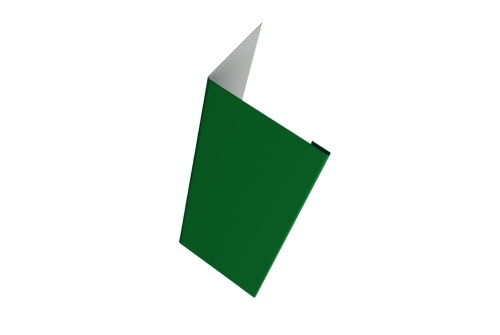 Нащельник (для калиток и ворот) 25х35 жалюзи Milan 0,45 PE с пленкой RAL 6002 лиственно-зеленый (L1,68)