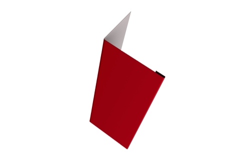 Нащельник (для калиток и ворот) 25х35 жалюзи Milan 0,45 PE с пленкой RAL 3003 рубиново-красный (L1,68)