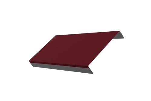 Ламель обратная 125 Texas 0,45 Drap RAL 3005 красное вино (для калиток и ворот)