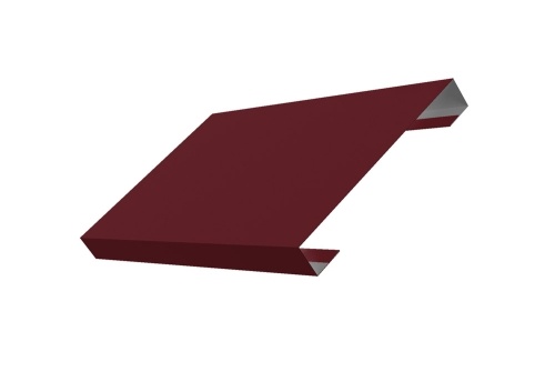 Ламель лицевая 125 Texas 0,45 Drap RAL 3005 красное вино (для калиток и ворот)