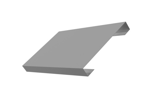 Ламель лицевая 125 Texas 0,45 Drap RAL 7004 сигнальный серый (для калиток и ворот)