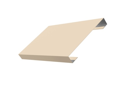 Ламель лицевая 125 Texas 0,45 PE RAL 1015 светлая слоновая кость (для калиток и ворот)