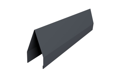 Ламель жалюзи Tokyo 0,45 PE-Double с пленкой RAL 7024 мокрый асфальт