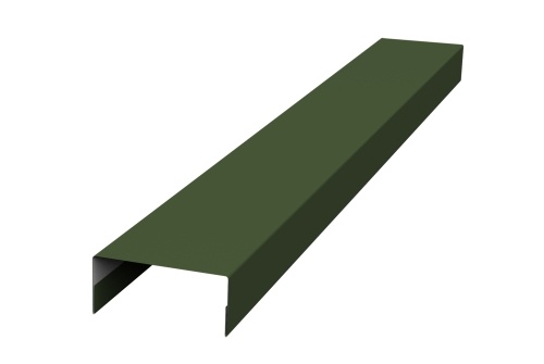 Крышка 30х15 жалюзи Texas 0,5 Velur RAL 6020 хромовая зелень