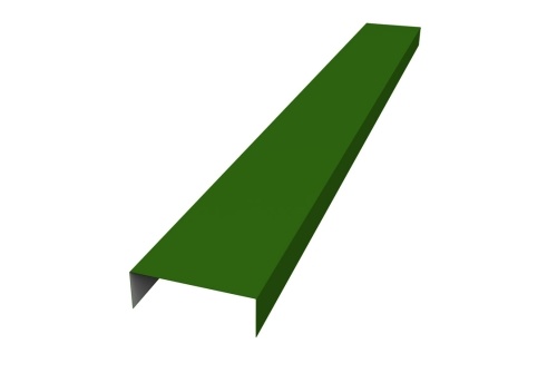 Декоративная накладка прямая жалюзи Texas 0,45 PE с пленкой RAL 6002 лиственно-зеленый