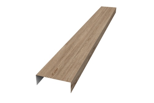 Декоративная накладка прямая жалюзи Texas 0,45 Print Elite White Wood