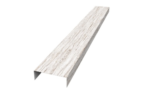 Декоративная накладка прямая жалюзи Texas 0,45 Print Elite Snow Wood