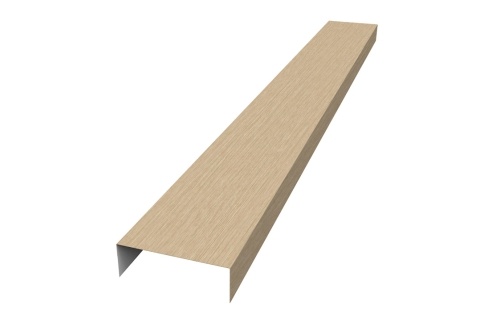 Декоративная накладка прямая жалюзи Texas 0,45 Print Elite Milky Wood