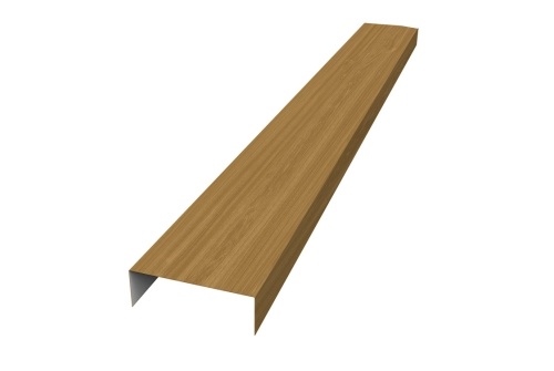 Декоративная накладка прямая жалюзи Texas 0,45 Print Elite Honey Wood