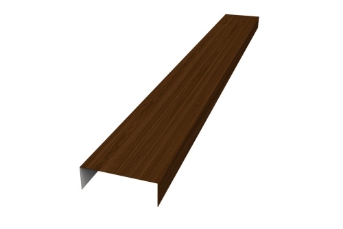 Декоративная накладка прямая жалюзи Texas 0,45 Print Elite Choco Wood