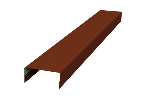 Крышка 30х20 жалюзи Texas 0,5 GreenCoat Pural BT, matt RR 29 красный (RAL 3009 оксидно-красный)