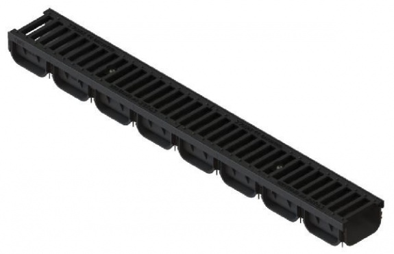 Лоток водоотводный Standartpark 2 DN100 h70 с решеткой чугунной С250