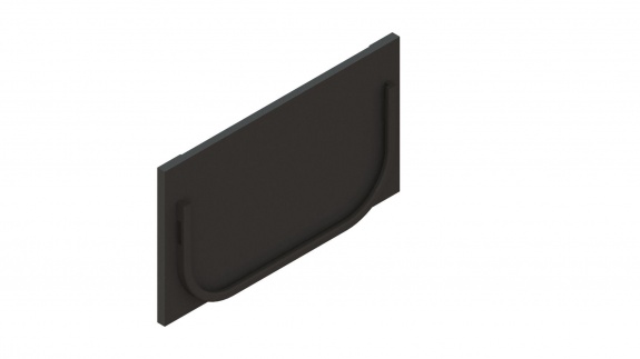 Заглушка торцевая Standartpark 2 для лотка водоотводного пластикового на торец с замками