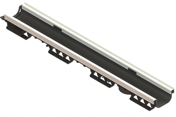 Лоток водоотводный PolyMax Basic DN100 h80 усиленный