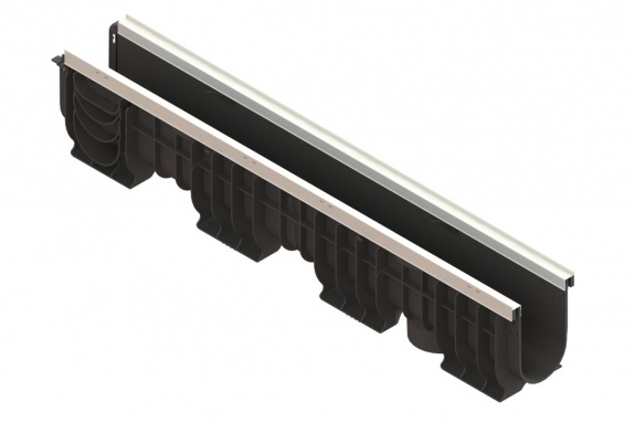 Лоток водоотводный PolyMax Basic DN100 h200 усиленный