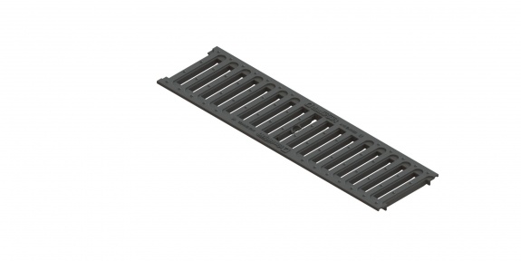 Решетка водоприемная PolyMax Basic DN100 пластиковая щелевая кл. А15