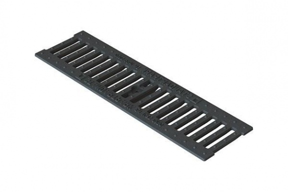 Решетка водоприемная Basic DN100 чугунная щелевая кл. С250