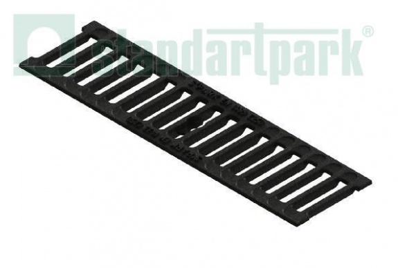 Решетка водоприемная Standartpark DN100 чугунная щелевая кл. С250