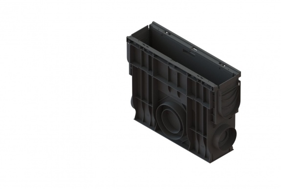 Пескоуловитель PolyMax Basic DN100 h400 в сборе с заглушками