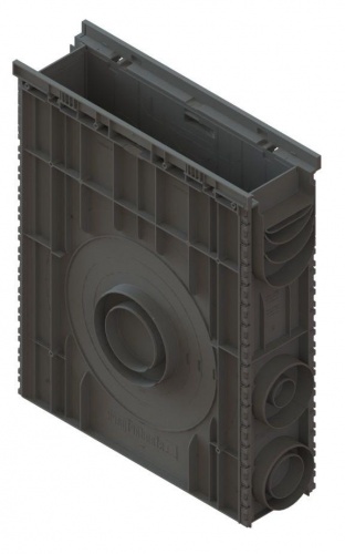 Пескоуловитель сборный PolyMax Basic DN100 h600 с низким бортом