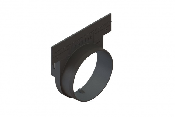 Заглушка с выпуском пластиковая для лотков водоотводных пластиковых 8000-М/80001-М