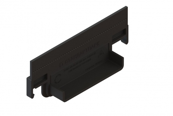 Заглушка торцевая пластиковая для лотков водоотводных пластиковых 8050-М/80571-М