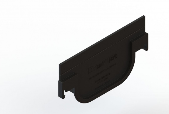 Заглушка глухая пластиковая для лотков водоотводных пластиковых 8010-М/80101-М