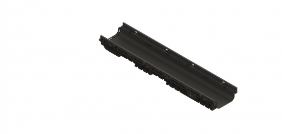 Лоток водоотводный пластиковый PolyMax Basic DN150 h95 с высоким бортом