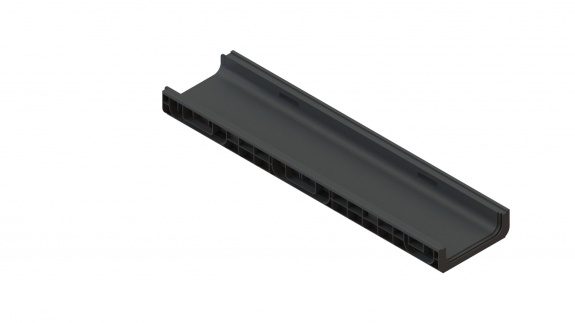 Лоток водоотводный пластиковый PolyMax Basic DN200 h80