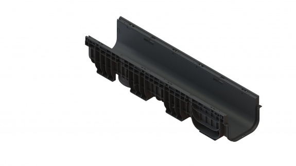 Лоток водоотводный пластиковый PolyMax Basic DN200 h200