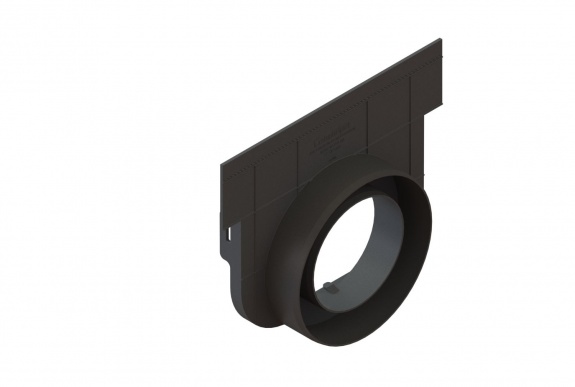 Заглушка с выпуском пластиковая для лотка 8540-М