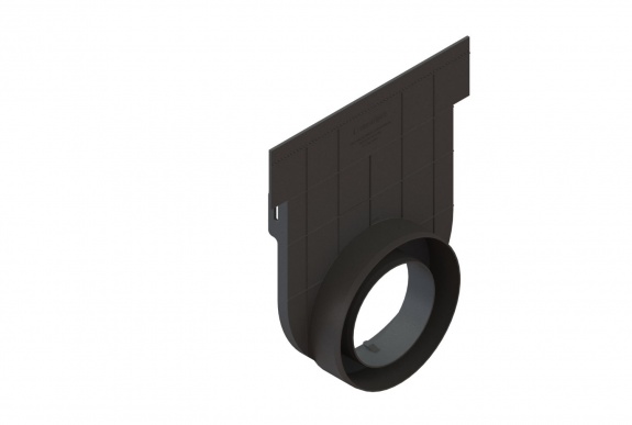 Заглушка с выпуском пластиковая для лотка 8560