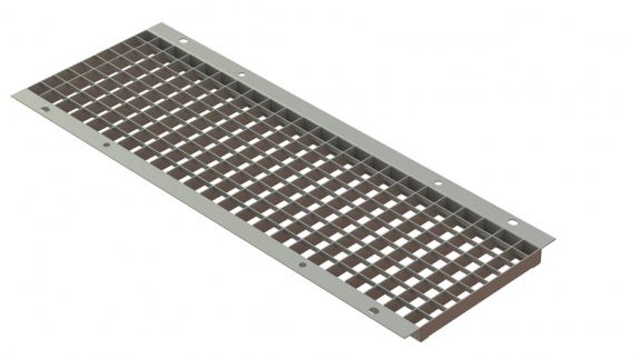 Решетка водоприемная Basic DN300 стальная ячеистая кл. А15