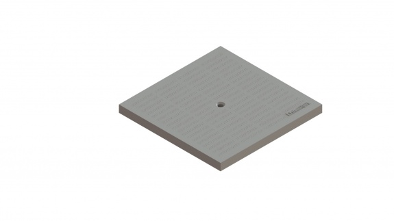 Крышка PolyMax Basic пластиковая к дождеприемнику 300x300 серая