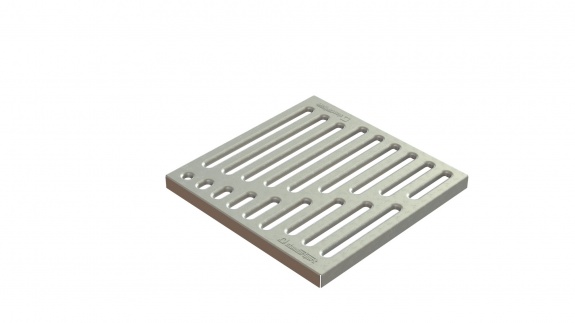 Решетка стальная штампованная Basic оцинкованная к дождеприемнику 300x300 кл. А15
