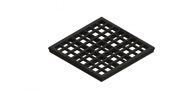 Решетка чугунная Basic ячеистая к дождеприемнику 300x300 кл. А15