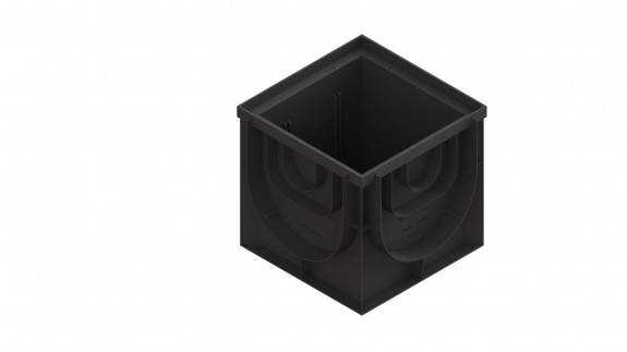 Пластиковый дождеприемник-пескоуловитель PolyMax Basic 400х400 (угловой)