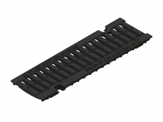 Решетка водоприемная Drive DN100 щелевая чугунная ВЧ кл. D400 под защелку