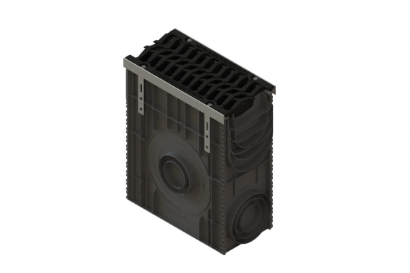 Пескоуловитель сборный PolyMax Drive пластиковый с решеткой "шина" чугунной кл. E600 (к-т) 0858007355