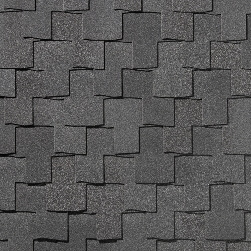 Гибкая черепица Quiet tile Bohho Антрацитово серый