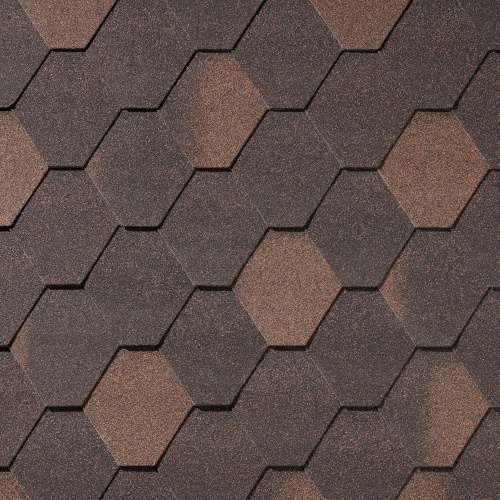 Гибкая черепица Quiet tile Rombica Медь