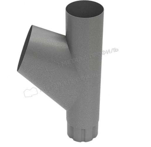 Тройник трубы D100 (7024) МеталлПрофиль Foramina PUR