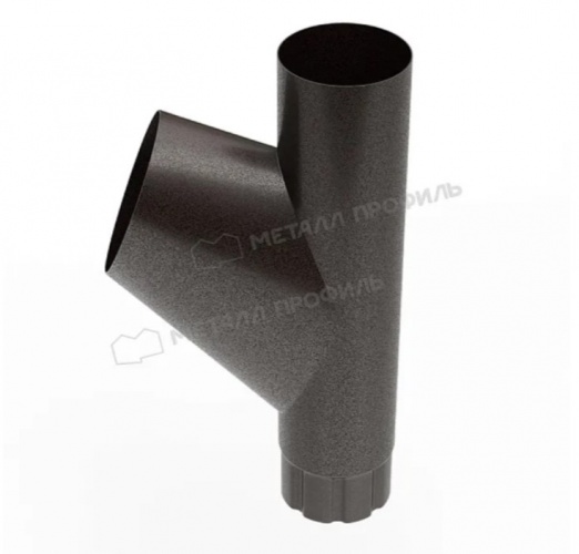 Тройник трубы МП Foramina PUR D100 DarkBrown