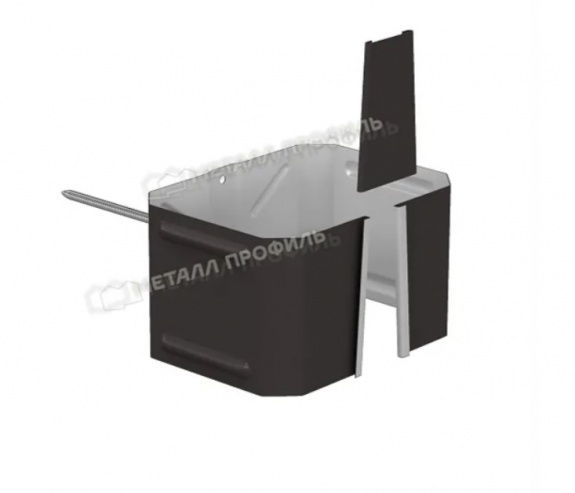 Держатель трубы на кирпич МП Бюджет 76х102 (RR32)