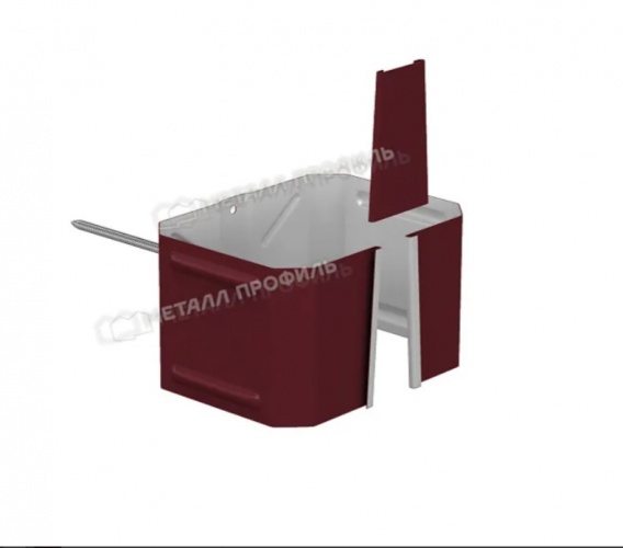 Держатель трубы на кирпич МП Бюджет 76х102 (3005)